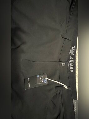 Rugby University Original Black Men’s Dress Pants - Super Stretch